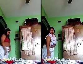 Small-boobed Indian college girl undressing and blowing a rod.