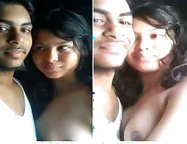 Kissing and breast job with an exclusive Desi Lover.