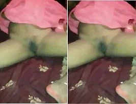 Hot college girl gets her pussy fucked by her lover on cam