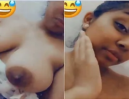 Beautiful Indian student with big boobs in hot video.