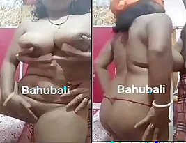 Young Indian couple’s pleasure in bath with water