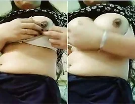 Beautiful Indian woman showing her breasts