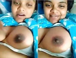 Boudi’s sensual tits surprise her BF on a college vacation.