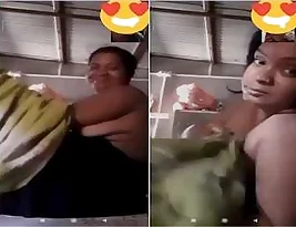 College girl helps her bhabhi to change clothes