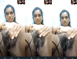 Indian girl shows her hairy pussy on webcam