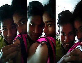 Squeezing, pumping, and sucking the breasts of a young Indian woman