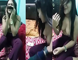 Shy Indian girl stripped by her boyfriend for MMS