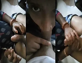 An Indian housewife gives blow job to her brother in law