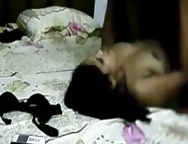 Big boobyed Indian wife satisfies her secret desire with cowgirl and missionary position.