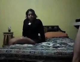 This is a homemade video of an Indian woman in action with her boss in his house.