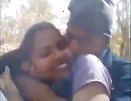 College girl has sex with her boyfriend in the woods