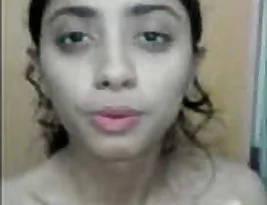 Beautiful Pakistani woman shows her clean private part.