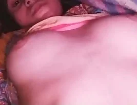 Boobs of a village Indian girl who is a virgin on display.