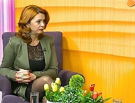 News anchor with a side of pantyhose