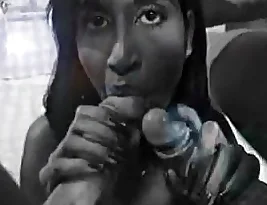 A hot threesome scene involving an Indian woman from Delhi.