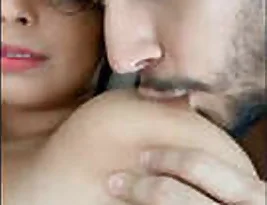 Beautiful Indian woman with big melons enjoying a hot scene.