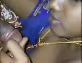 A southern housewife pleases her husband and herself with a breast massage with milk.
