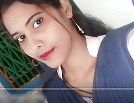 A white girl provocative in sexy Indian attire.