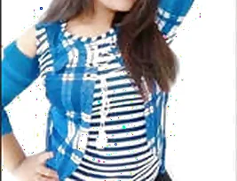 Indian college girl performing for video call audience
