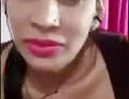 Pretty Indian college girl shows her breasts and vagina during Skype call