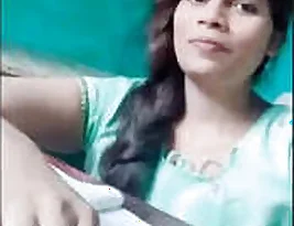 Beautiful Indian girl showing her big breasts and vagina