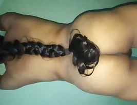 Erotic hair reveal dance from a Indian village woman