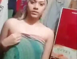 Beautiful girlfriend strips for her boyfriend.