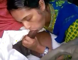 A sexually aroused sister-in-law is seduced by a man with a big penis and they engage in oral sex.