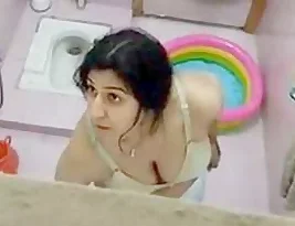 Bhabi’s secret exposed in a steamy bathroom scene with the mother in law.
