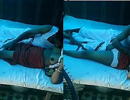 Hot Indian couple enjoys breast play