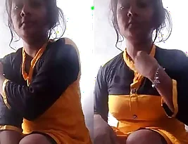 Selfie of a hot girl from Bihari washing up