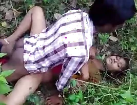 It’s a South Indian girl having sex with her friends in the forest.