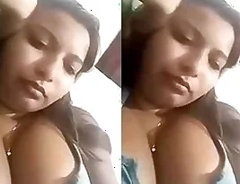 Hot scene with a beautiful Indian wife who has big melons and love to kiss her husband.