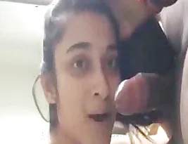 Hot Indian babe gives a blowjob and rides the cock