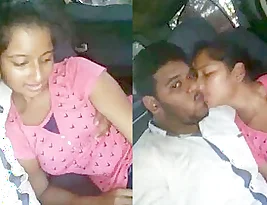 Young woman from Goa gives blow job in a car