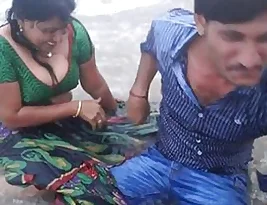 Big-breasted aunt enjoys intense orgasm