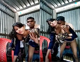 This is a exclusive video of a hot and passionate kiss of a rural Indian couple.
