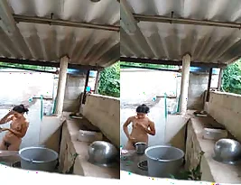 Hidden camera captures an Indian amateur’s solo pleasure in the water.