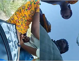 Goa born amateur gets some outdoor sex action with blow job