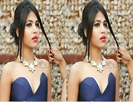 Beautiful Jyoti Singh in a hot striptease in front of the camera.