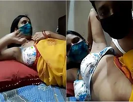 Bhabhi gets a rough massage with oil and a handjob