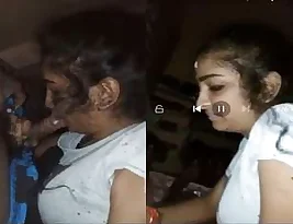 An amateur porn with a Telugu girl giving a blow job