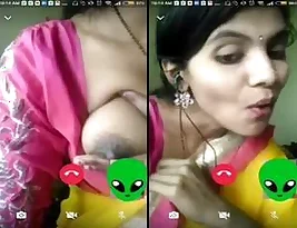 Beautiful Indian woman showing her breasts and vagina in exclusive set.