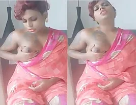 A female from India who went abroad for work updating her breast health on a webcam.