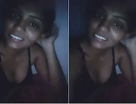 A sexy girl stimulates her lover s desire.