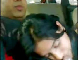 College student from India gives blow job in the car