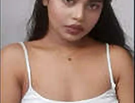 Hot desi girl solo play with her boobs continues.