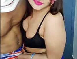 Hot young Indian couple caught in the act in college dorm room