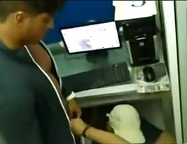Secret Cinematography of Hand Job in Cyber Cafe
