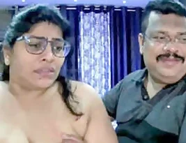 Hot live sex show with a famous Indian couple including boobs and ass licking.